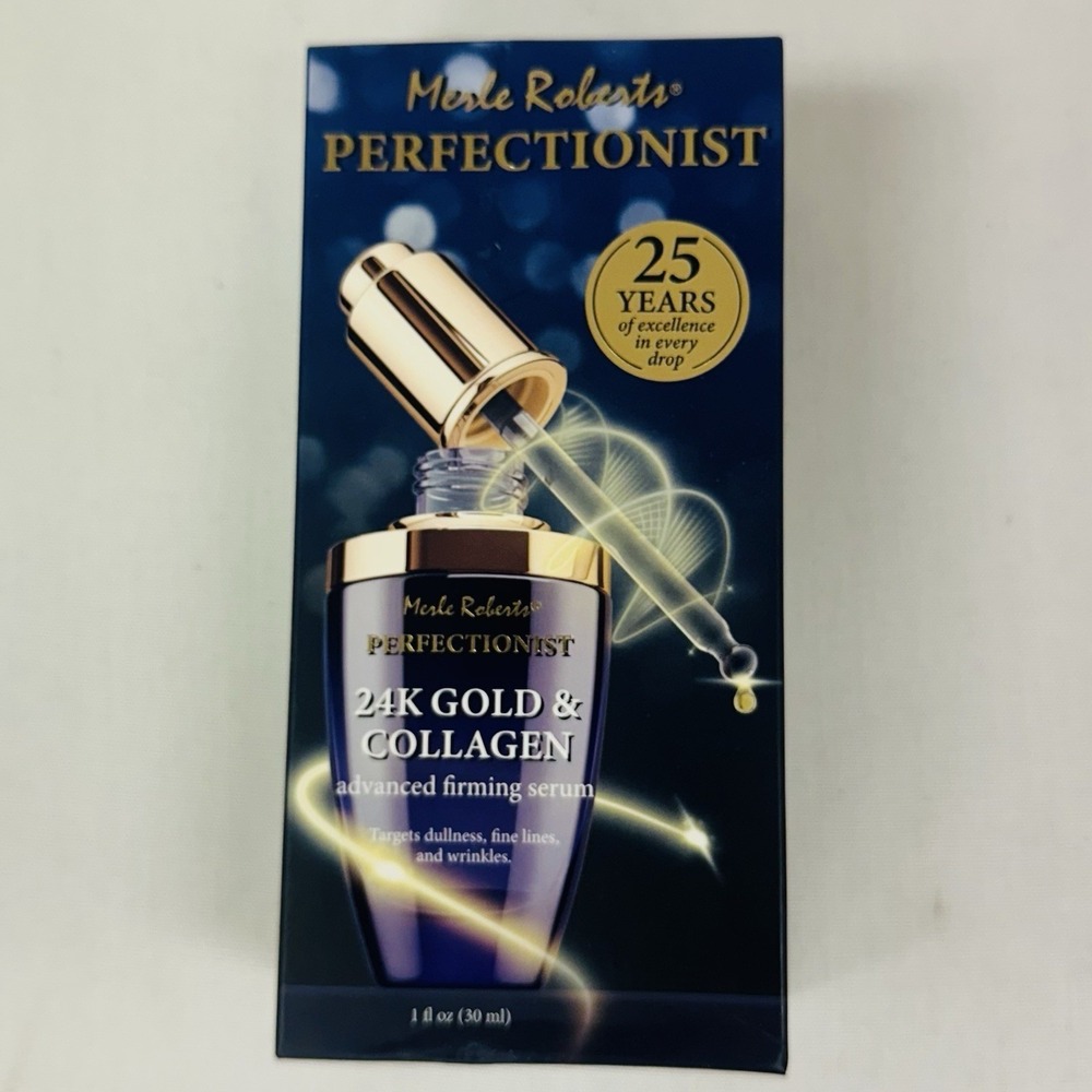 Merle Roberta PERFECTIONIST 24K Gold & Collagen Advanced Firming Serum 1 oz